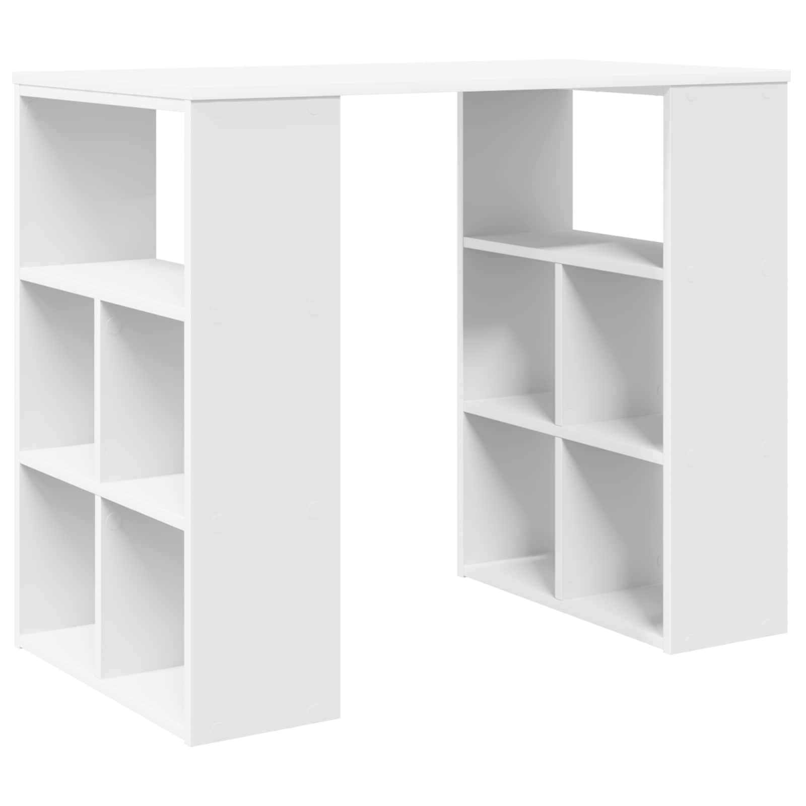 vidaXL Desk White Engineered Wood 90 x 50 x 75 cm 2