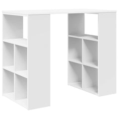 vidaXL Desk White Engineered Wood 90 x 50 x 75 cm 2