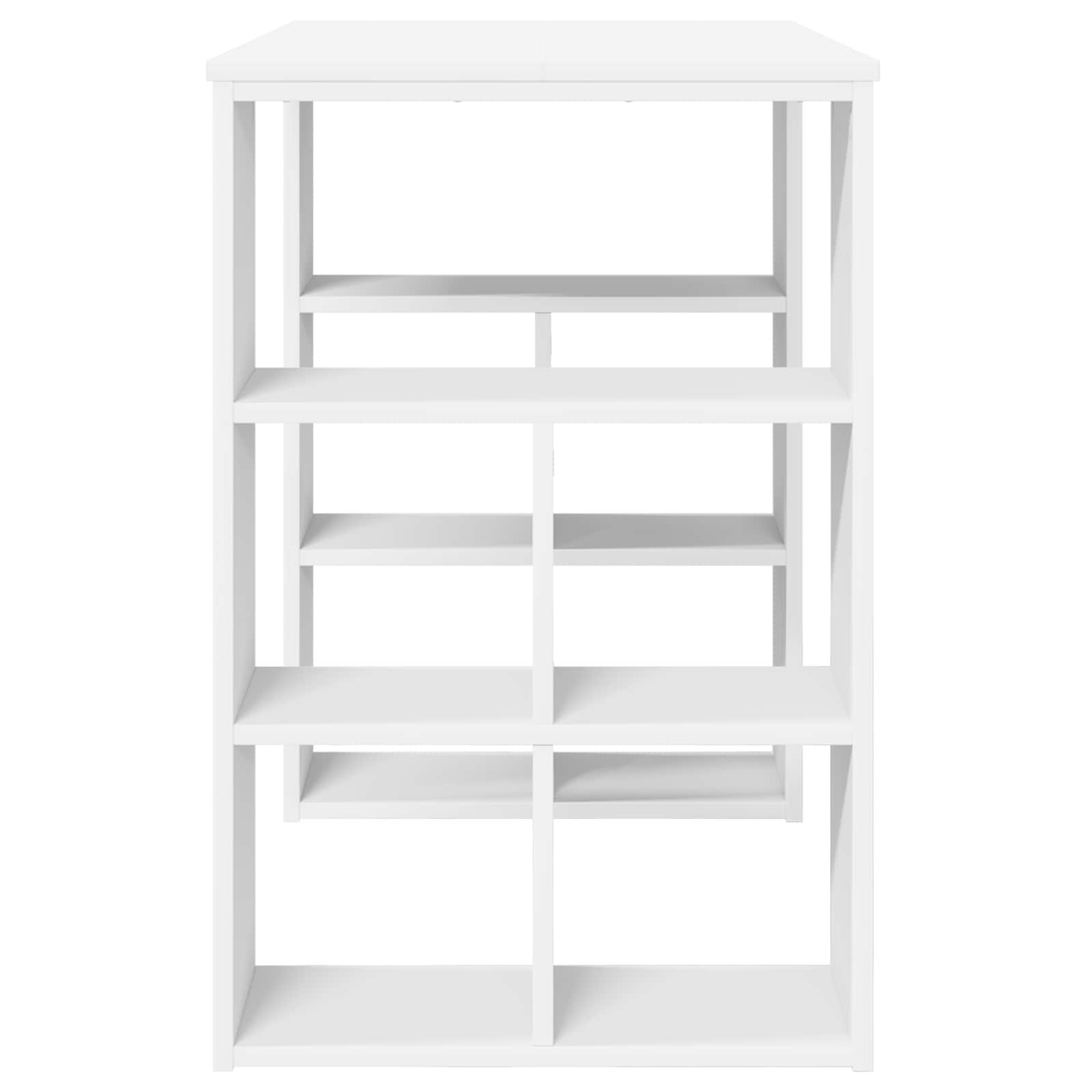 vidaXL Desk White Engineered Wood 90 x 50 x 75 cm 6