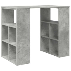 vidaXL Desk Concrete Grey Engineered Wood 90 x 50 x 75 cm 2