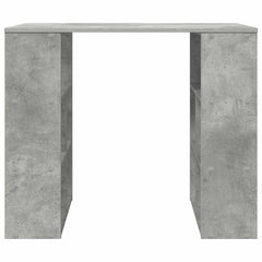 vidaXL Desk Concrete Grey Engineered Wood 90 x 50 x 75 cm 5