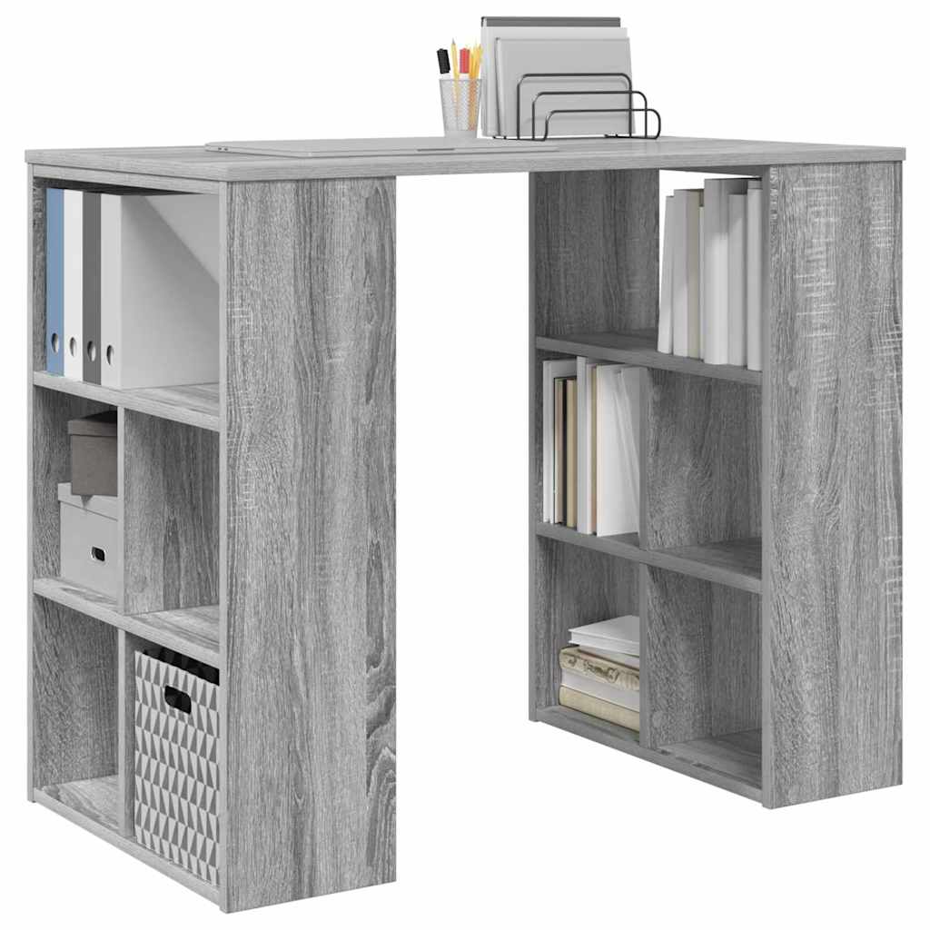 Desk Engineered Wood 90 x 50 x 75 cm Grey sonoma