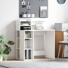 Desk Engineered Wood 90 x 48 x 101.5 cm White