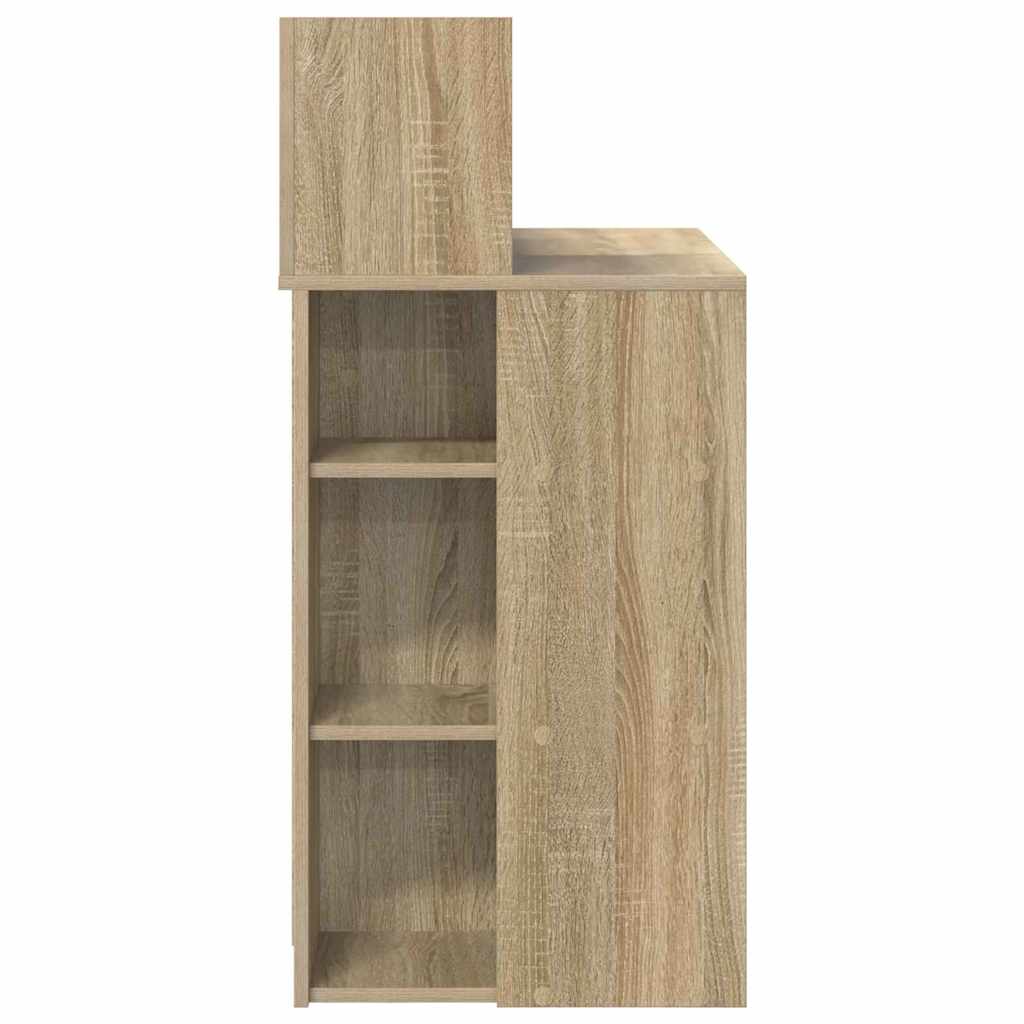 Desk Engineered Wood 90 x 48 x 101.5 cm Sonoma oak