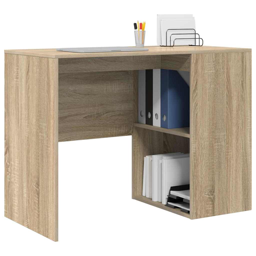 vidaXL Desk Sonoma Oak Engineered Wood 102 x 50 x 75 cm 3