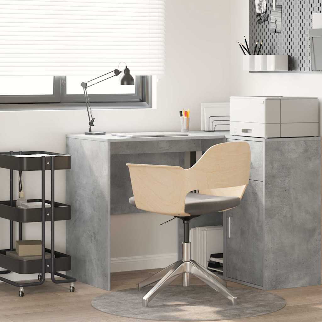 Desk Engineered Wood 102 x 50 x 75 cm Concrete grey