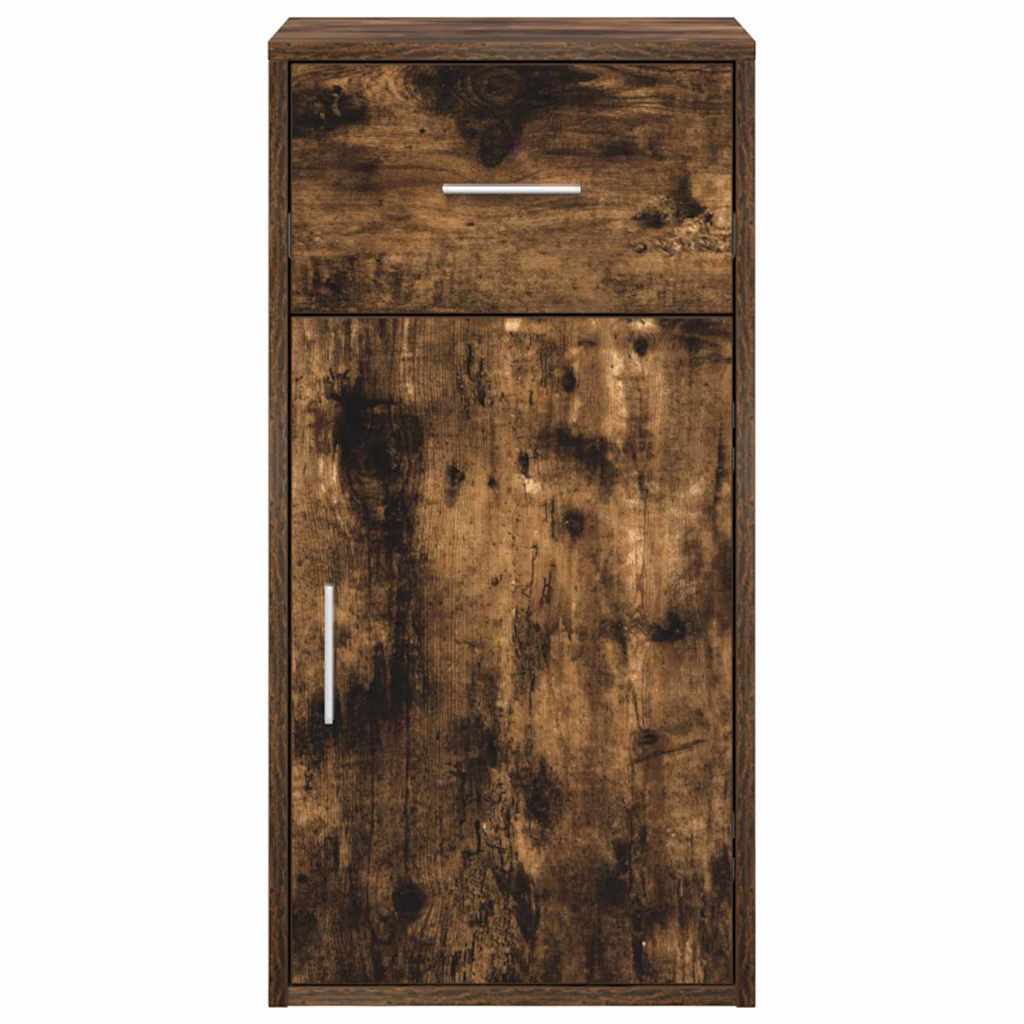 vidaXL Sideboard with Drawer Smoked Oak 38 x 34 x 75 cm 6