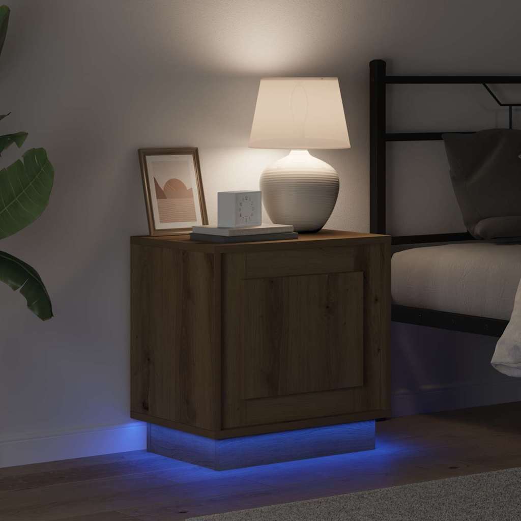 vidaXL Bedside Cabinet 2 pcs Artisan Oak 44 x 34.5 x 45 cm 5