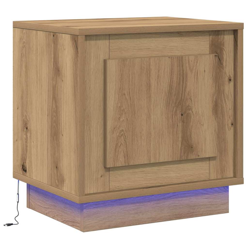 vidaXL Bedside Cabinet 2 pcs Artisan Oak 44 x 34.5 x 45 cm 6