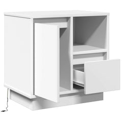 vidaXL Bedside Cabinet White 50 x 34.5 x 50 cm Engineered wood 5