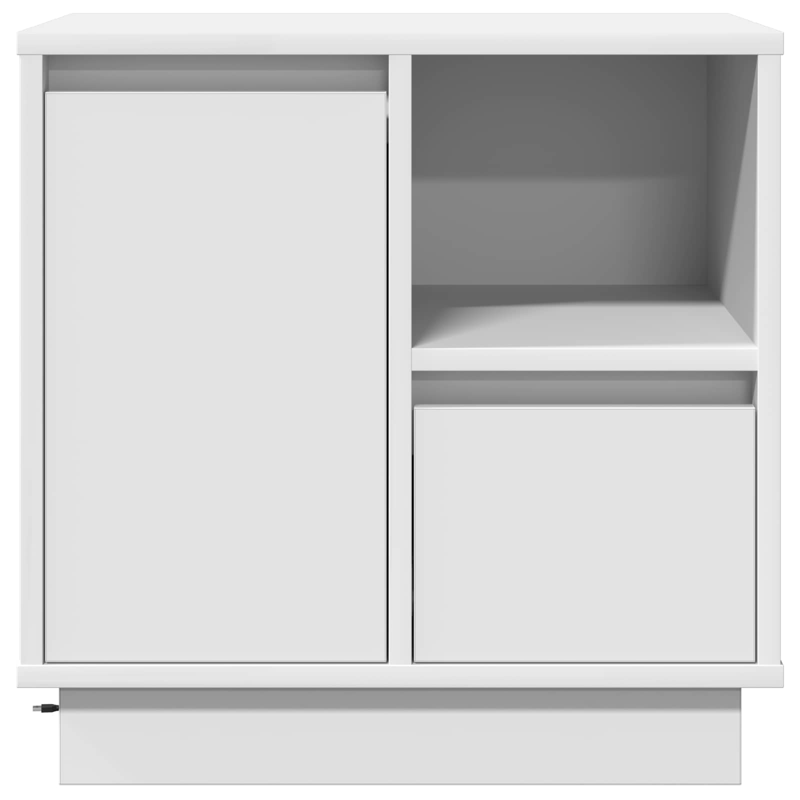 vidaXL Bedside Cabinet White 50 x 34.5 x 50 cm Engineered wood 6