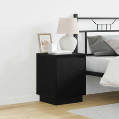Bedside Cabinet 39 x 34.5 x 50 cm Engineered wood Black oak