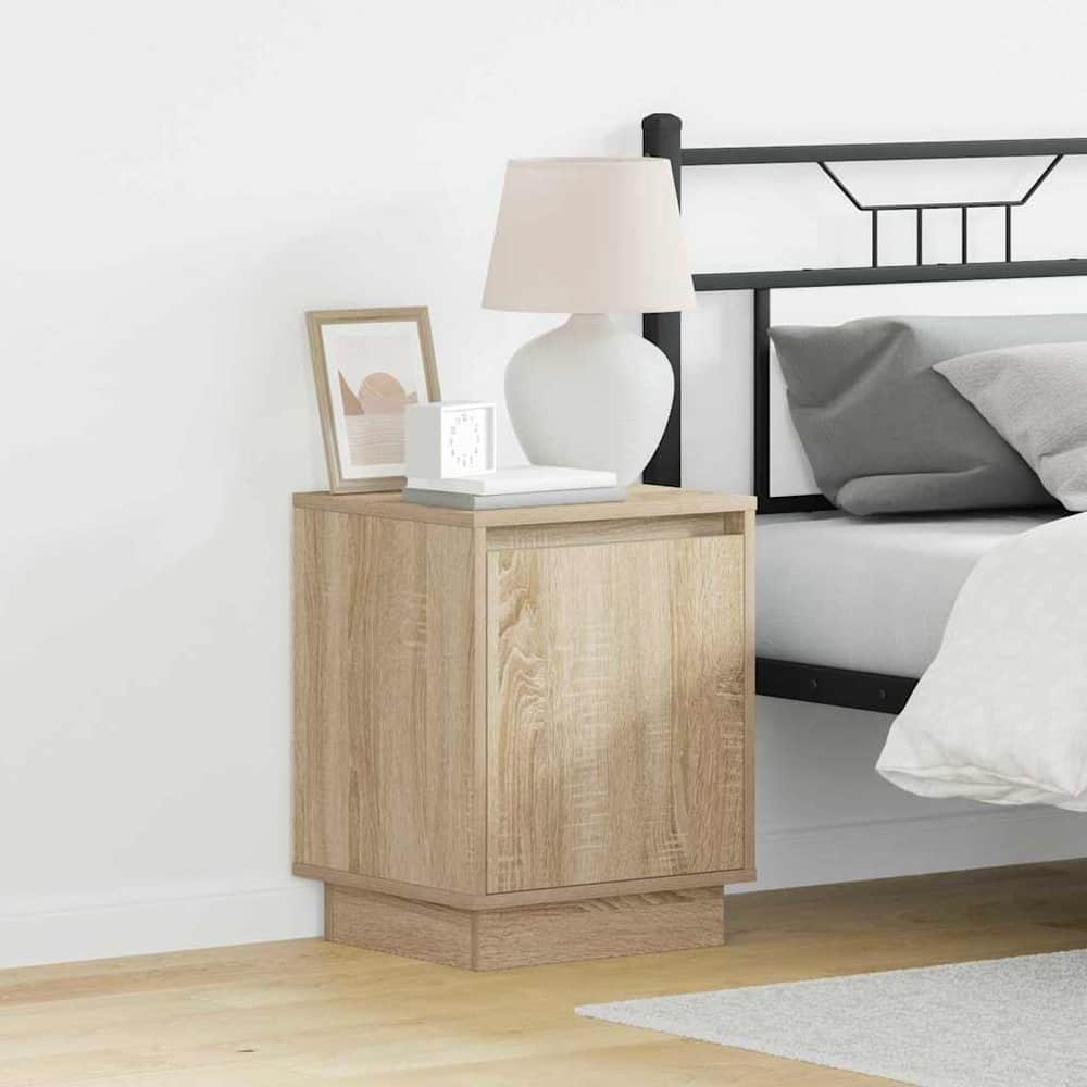 Bedside Cabinet 39 x 34.5 x 50 cm Engineered wood Sonoma oak