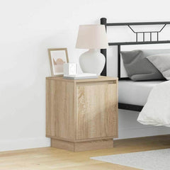 Bedside Cabinet 39 x 34.5 x 50 cm Engineered wood Sonoma oak