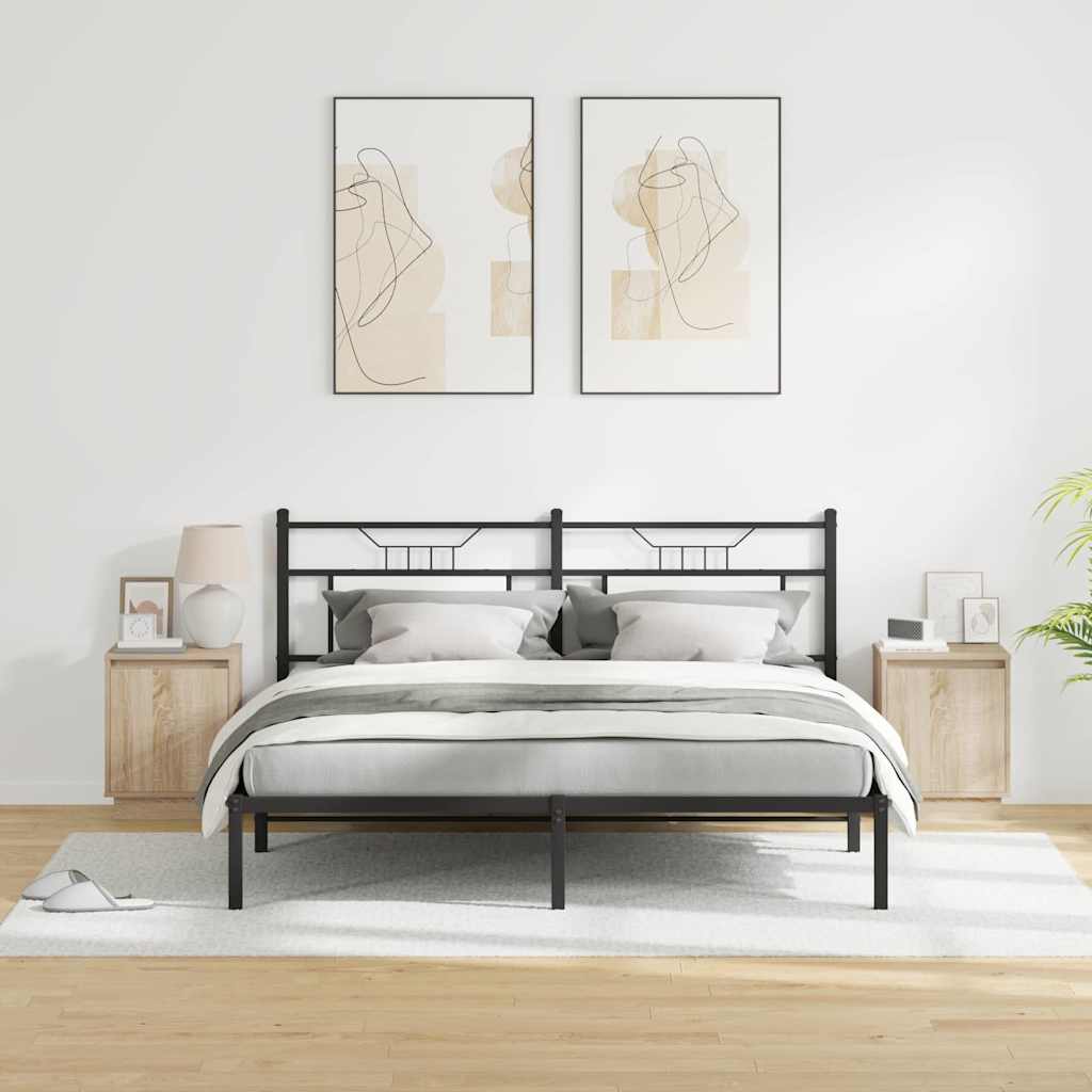 vidaXL Bedside Cabinet 2 pcs Sonoma Oak 39 x 34.5 x 50 cm 4