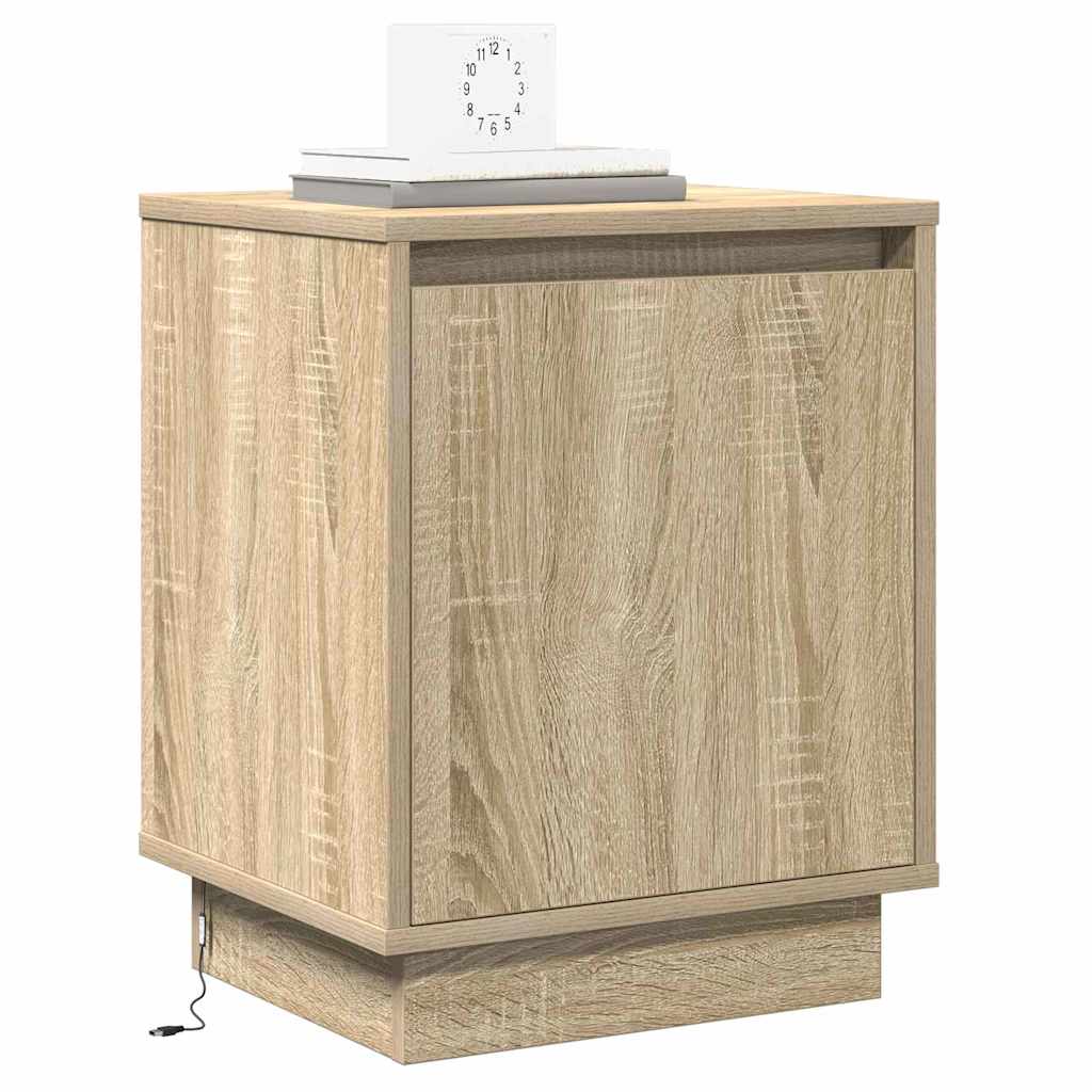 vidaXL Bedside Cabinet 2 pcs Sonoma Oak 39 x 34.5 x 50 cm 3