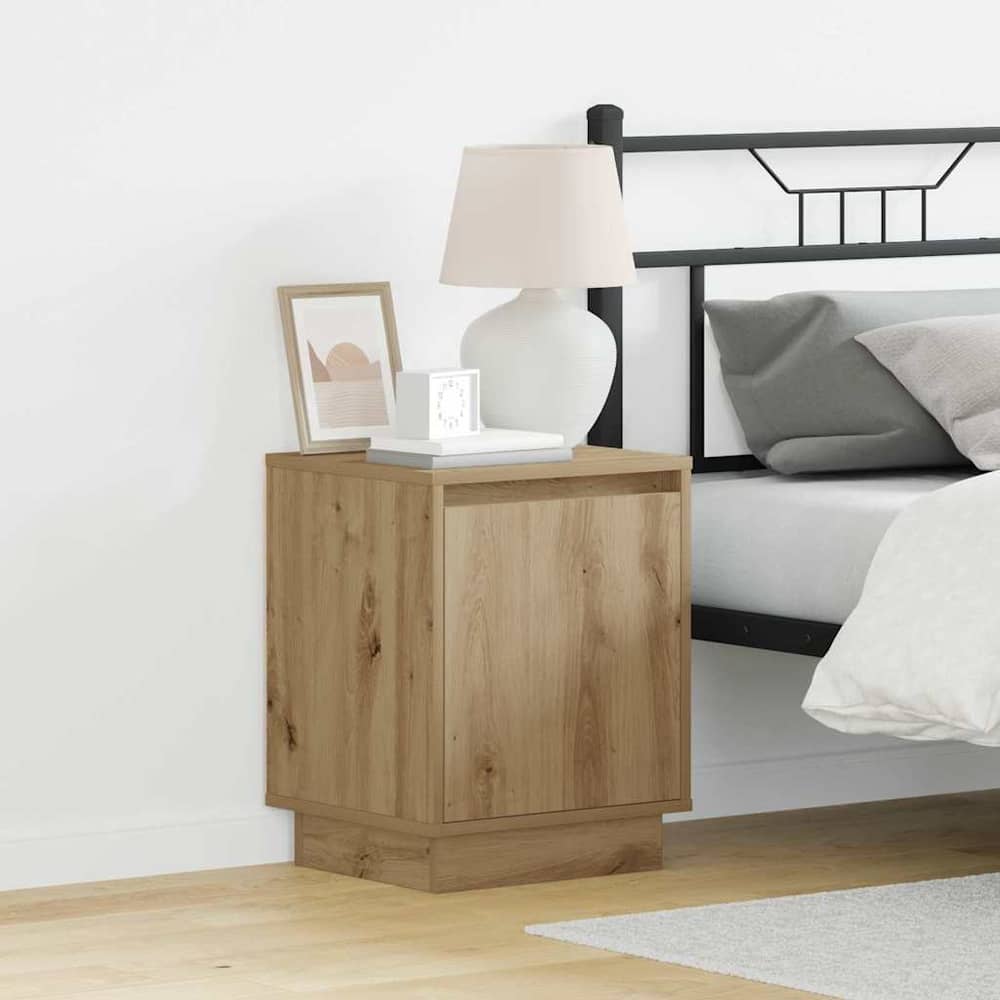 Bedside Cabinet 39 x 34.5 x 50 cm Engineered wood Artisan oak