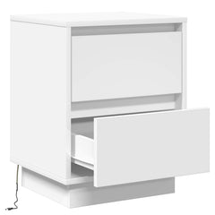 vidaXL Bedside Cabinet White 39 x 34.5 x 50 cm Engineered wood 5