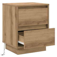 vidaXL Bedside Cabinet Artisan Oak 39 x 34.5 x 50 cm Engineered wood 5