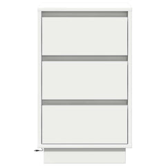 vidaXL Bedside Cabinet White 39 x 34.5 x 65 cm Engineered wood 6