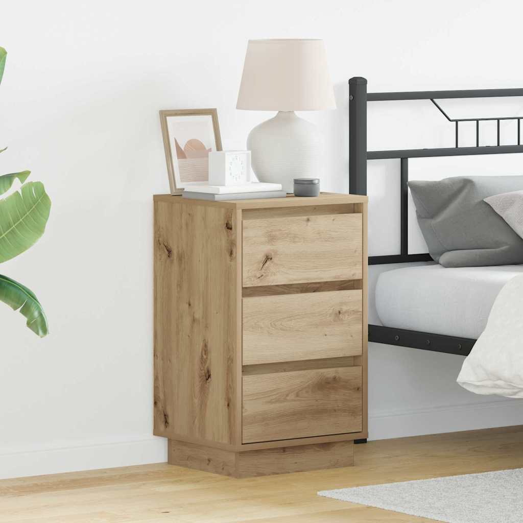 vidaXL Bedside Cabinet Artisan Oak 39 x 34.5 x 65 cm Engineered wood 1