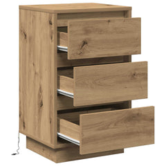 vidaXL Bedside Cabinet Artisan Oak 39 x 34.5 x 65 cm Engineered wood 5