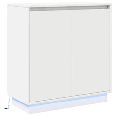 vidaXL LED Sideboard White 71 x 34.5 x 75 cm Engineered Wood 2