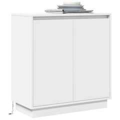 vidaXL LED Sideboard White 71 x 34.5 x 75 cm Engineered Wood 3