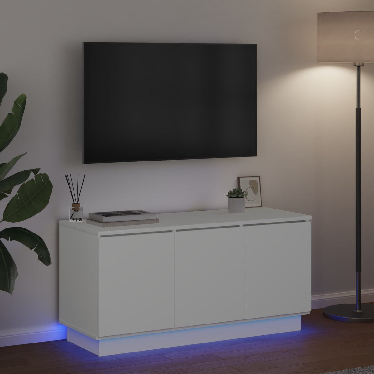 TV Cabinet 100 x 38 x 49 cm Engineered Wood White