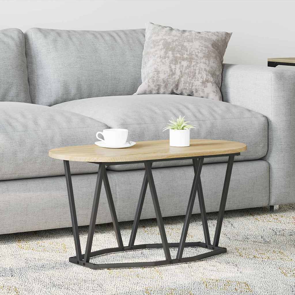 vidaXL Coffee Table Sonoma Oak 80 x 40 x 40.5 cm 1