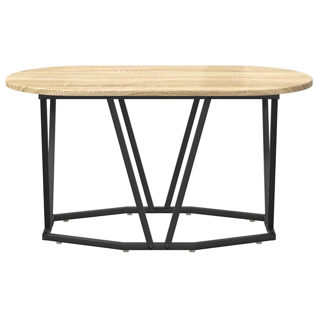 vidaXL Coffee Table Sonoma Oak 80 x 40 x 40.5 cm 5