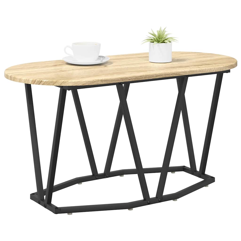 vidaXL Coffee Table Sonoma Oak 80 x 40 x 40.5 cm 3
