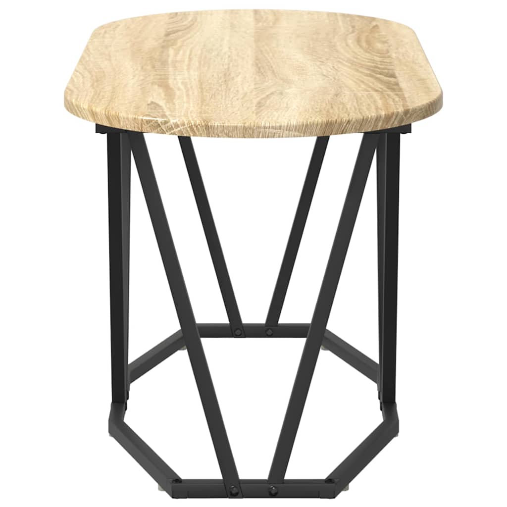 vidaXL Coffee Table Sonoma Oak 80 x 40 x 40.5 cm 6