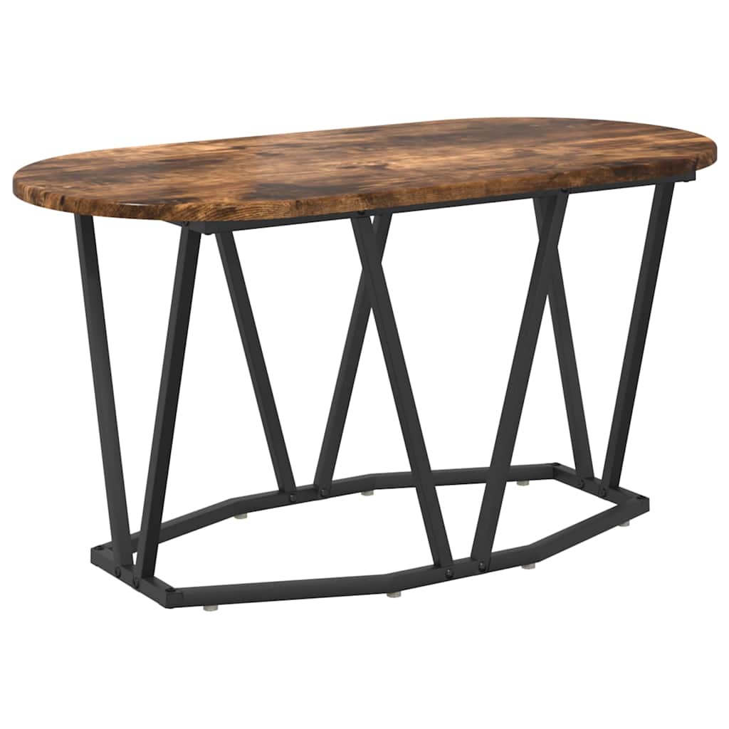 vidaXL Coffee Table Smoked Oak 80 x 40 x 40.5 cm 2