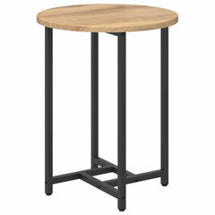 vidaXL Side Table Set 2 pcs Artisan Oak and Black 50 x 50 x 50 cm 6