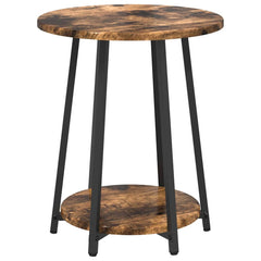 vidaXL Side Table Set 2 pcs Smoked Oak and Black 50 x 50 x 51 cm 6