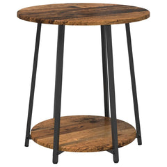vidaXL Side Table Set 2 pcs Old Wood and Black 50 x 50 x 51 cm 5