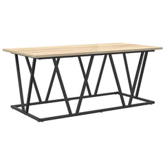 vidaXL Coffee Table Sonoma Oak 100 x 50 x 40 cm 2