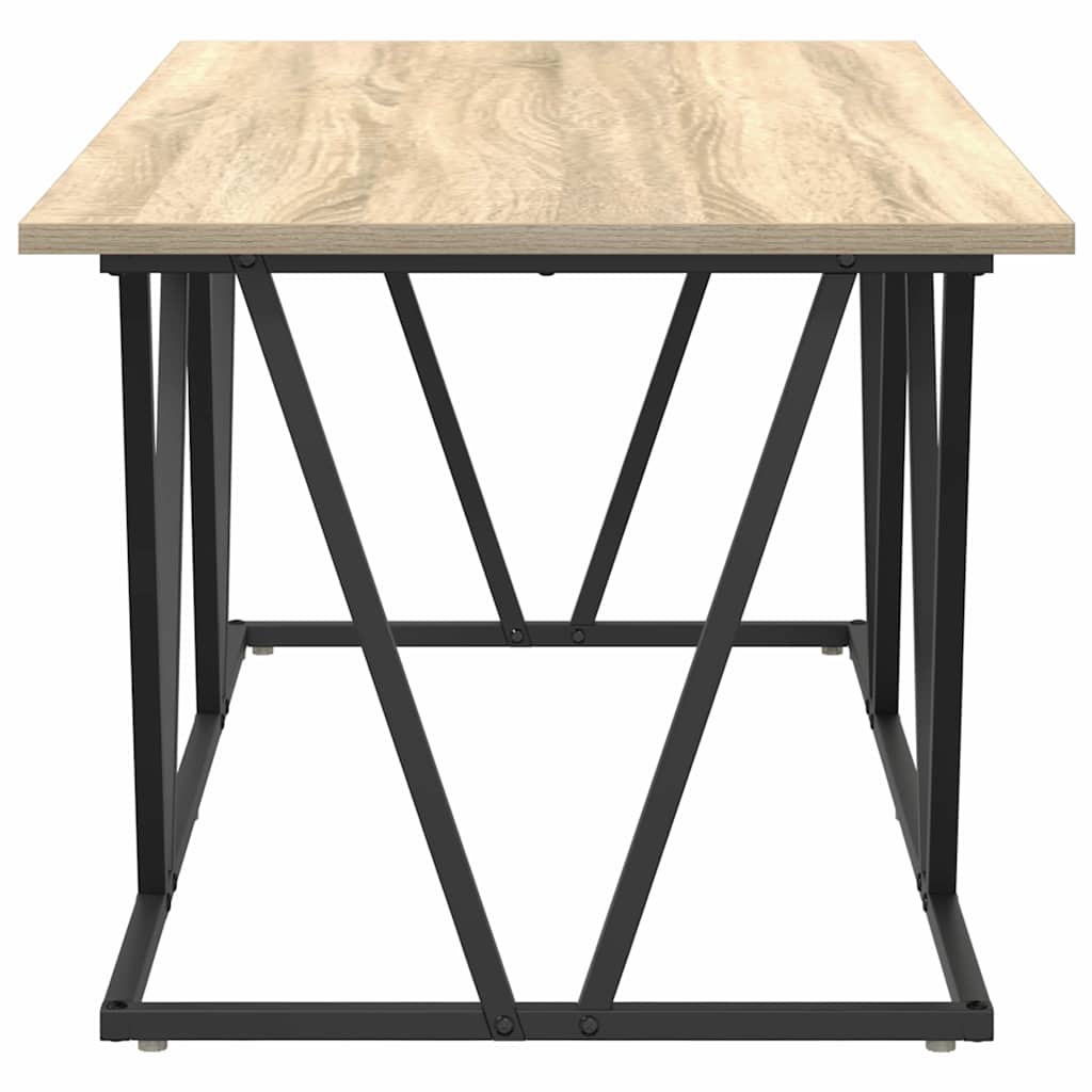 vidaXL Coffee Table Sonoma Oak 100 x 50 x 40 cm 6