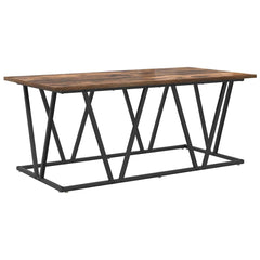 vidaXL Coffee Table Smoked Oak 100 x 50 x 40 cm 2