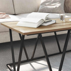 vidaXL Coffee Table Artisan Oak 100 x 50 x 40 cm 4
