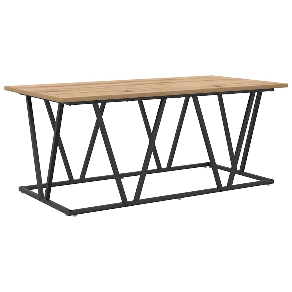 vidaXL Coffee Table Artisan Oak 100 x 50 x 40 cm 2