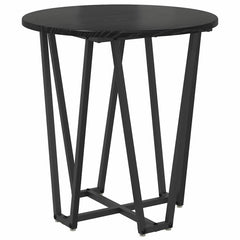 vidaXL Side Table Set 2 pcs Black Oak 50 x 50 x 50.5 cm 5