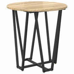 vidaXL Side Table Set 2 pcs Sonoma Oak and Black 50 x 50 x 50.5 cm 5