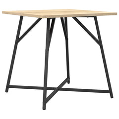 vidaXL Side Table Set 2 pcs Sonoma Oak and Black 50 x 50 x 50 cm 5