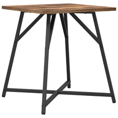 vidaXL Side Table Set 2 pcs Smoked Oak and Black 50 x 50 x 50 cm 6