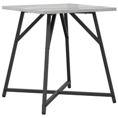 vidaXL Side Table Set 2 pcs Grey Sonoma and Black 50 x 50 x 50 cm 6