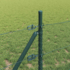 vidaXL Hexagonal Fence Ground Fix 10 x 0.5 m PVC-Coated Steel Green 4