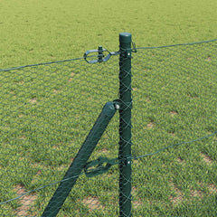 vidaXL Hexagonal Fence Ground Fix 10 x 0.6 m PVC-Coated Steel Green 4