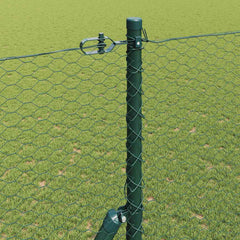Hexagonal Fence Ground Fix 25 x 0.4 m PVC-Coated Steel mesh Size 25 mm mesh Green 1.5 m